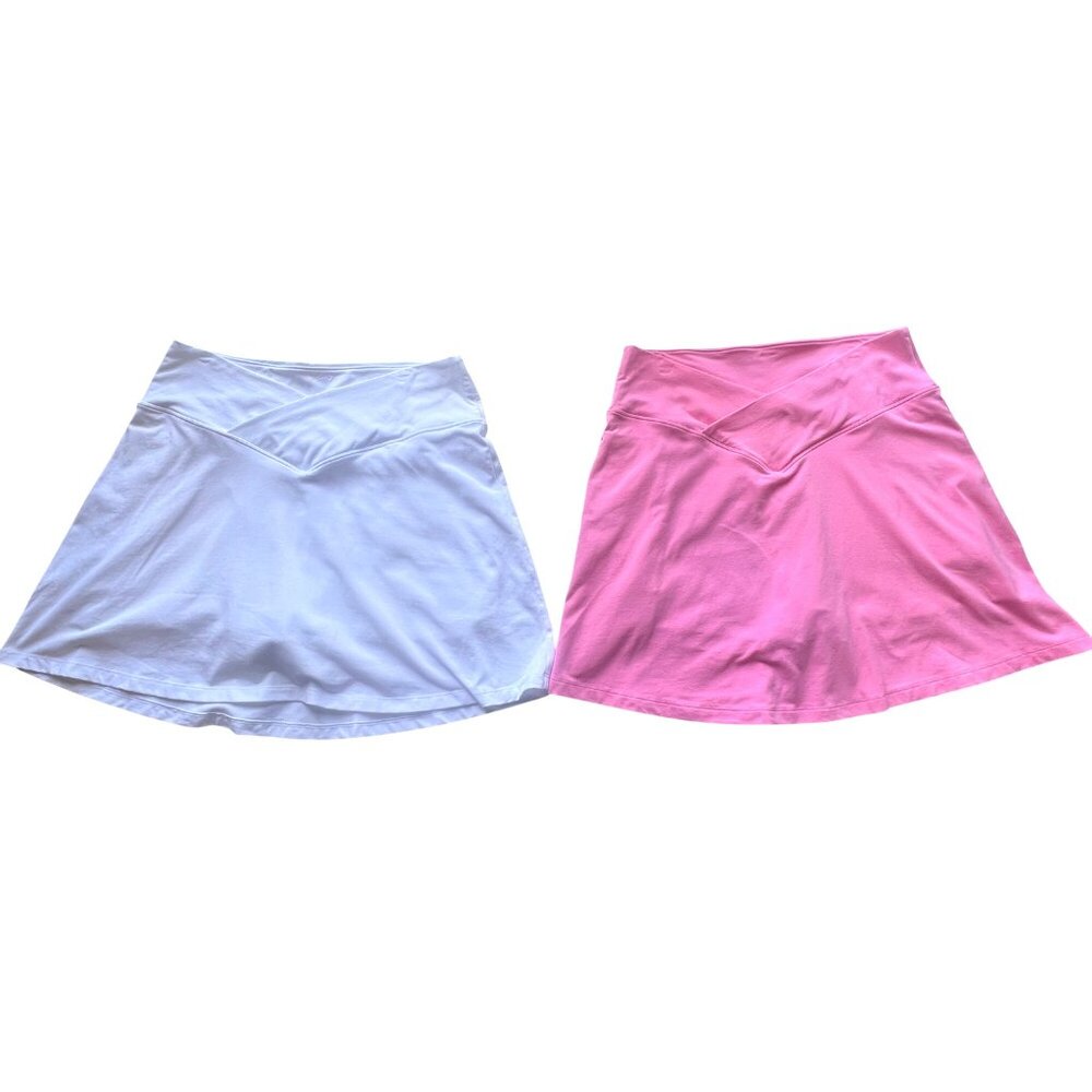 Victorias Secret Pink - White & Pink Skorts Activewear Womens Size XL (2-Pack) - Picture 1 of 14